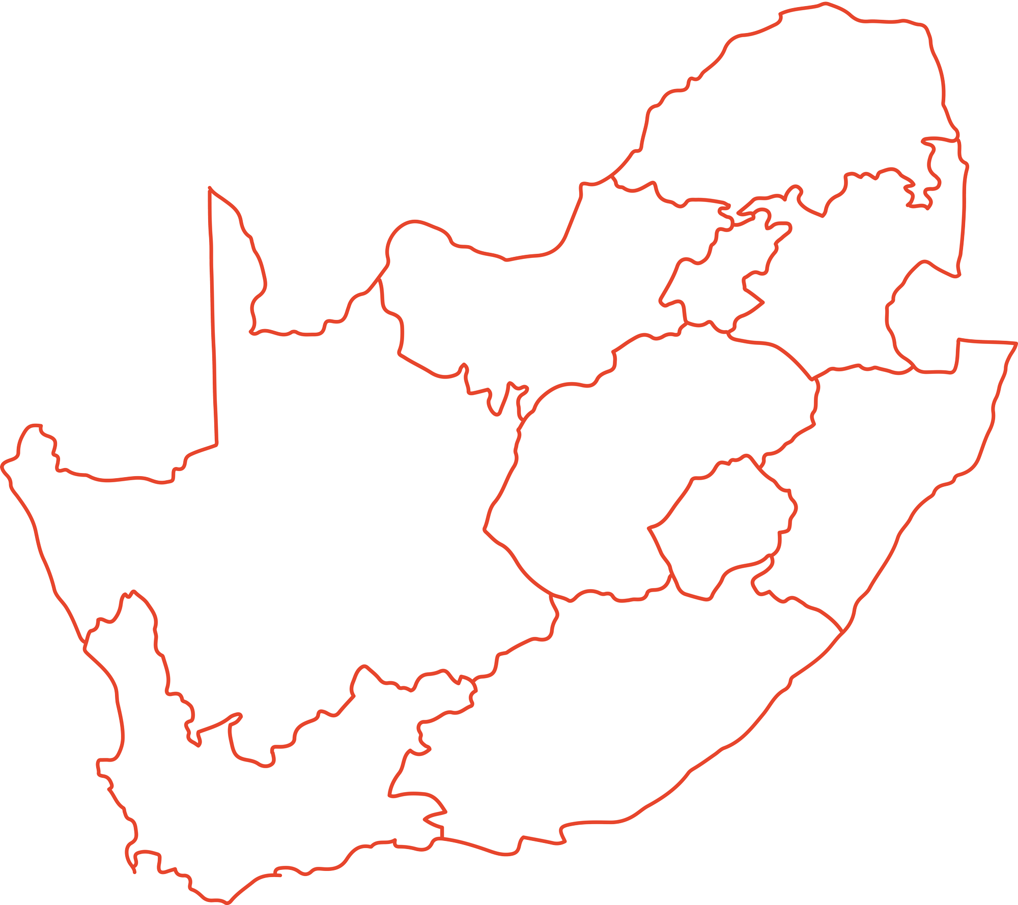 Community Monitors South Africa Map
